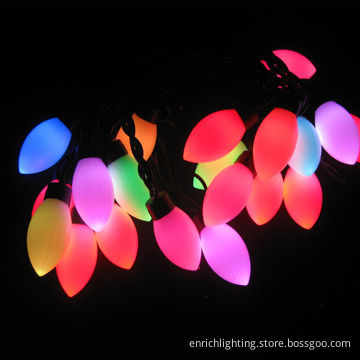 RGB C6 LED String Lights with 5 Meters, Set and Each String Can be Connected